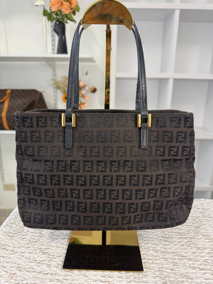 ZUCCHINO TOTE BAG BROWN FF CANVAS in Monogram