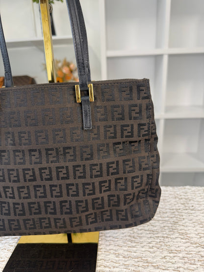 ZUCCHINO TOTE BAG BROWN FF CANVAS in Monogram