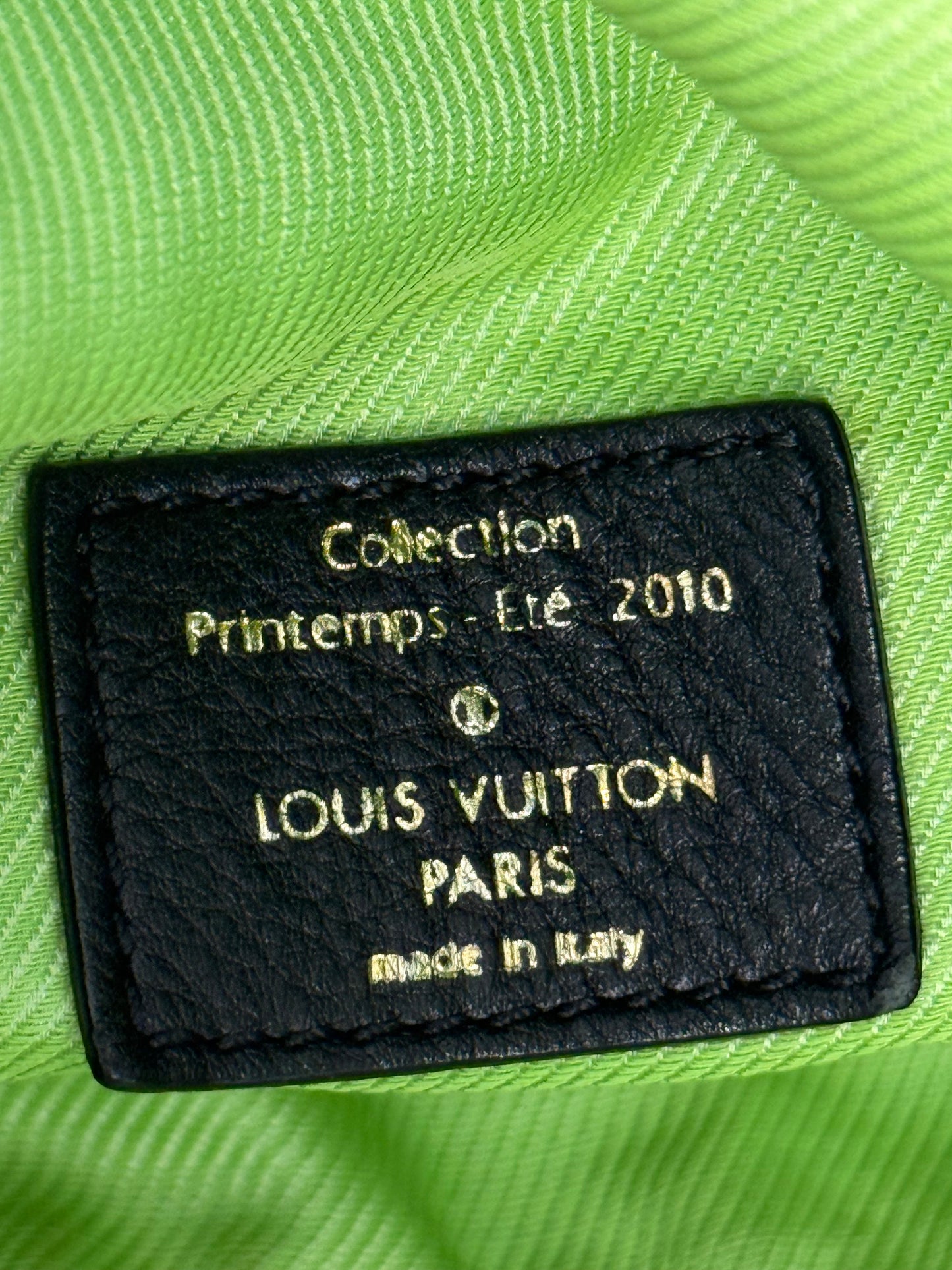 LOUIS VUITTON LIMITED EDITION 2010 BOHEMIAN GYPSY PM GREENBAG