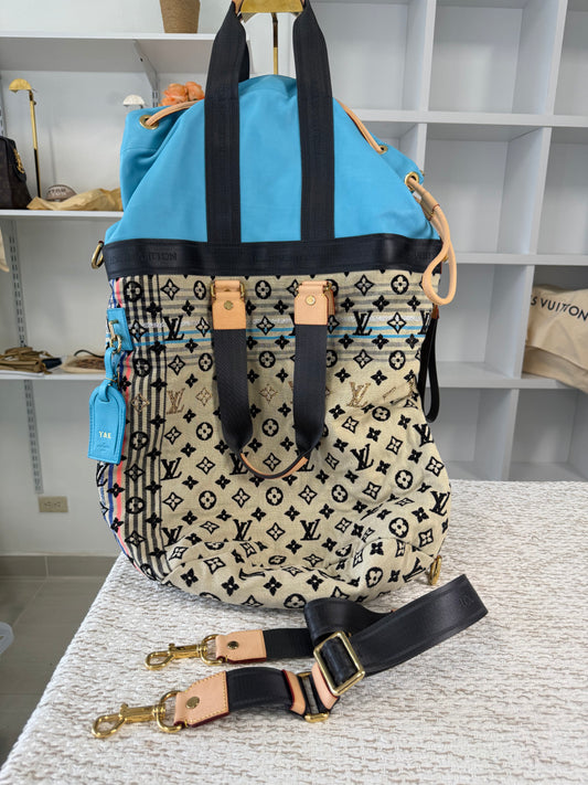 LOUIS VUITTON 2010 LIMITED EDITION BOHEMIAN GYPSY GM BLUE