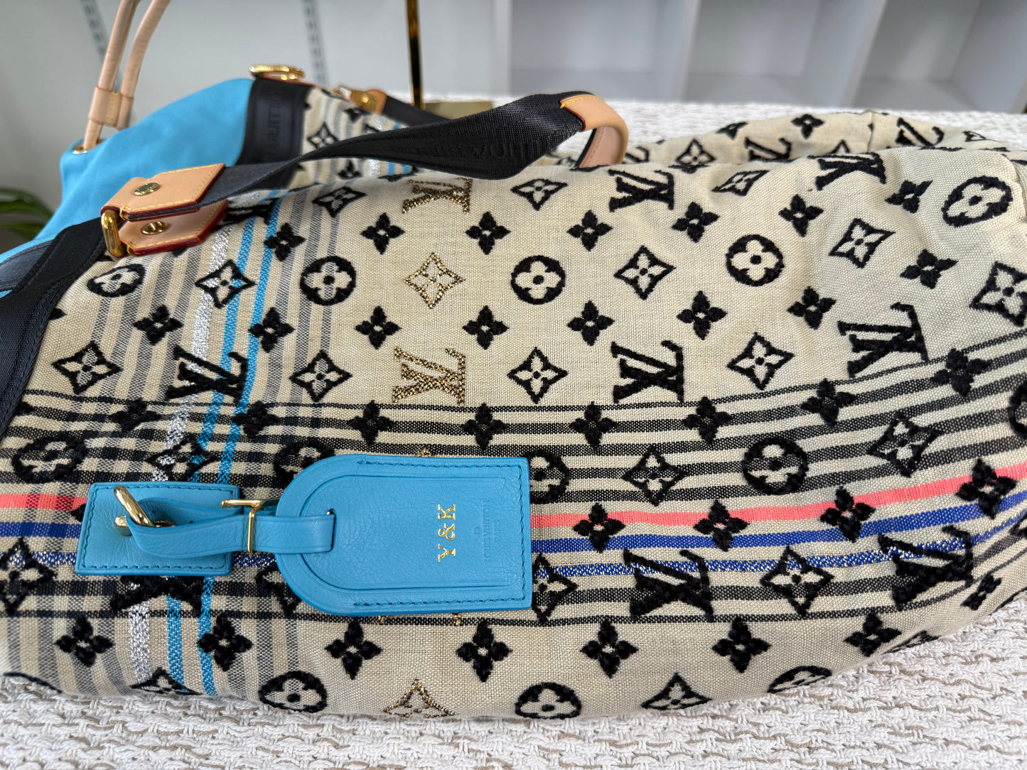 LOUIS VUITTON 2010 LIMITED EDITION BOHEMIAN GYPSY GM BLUE
