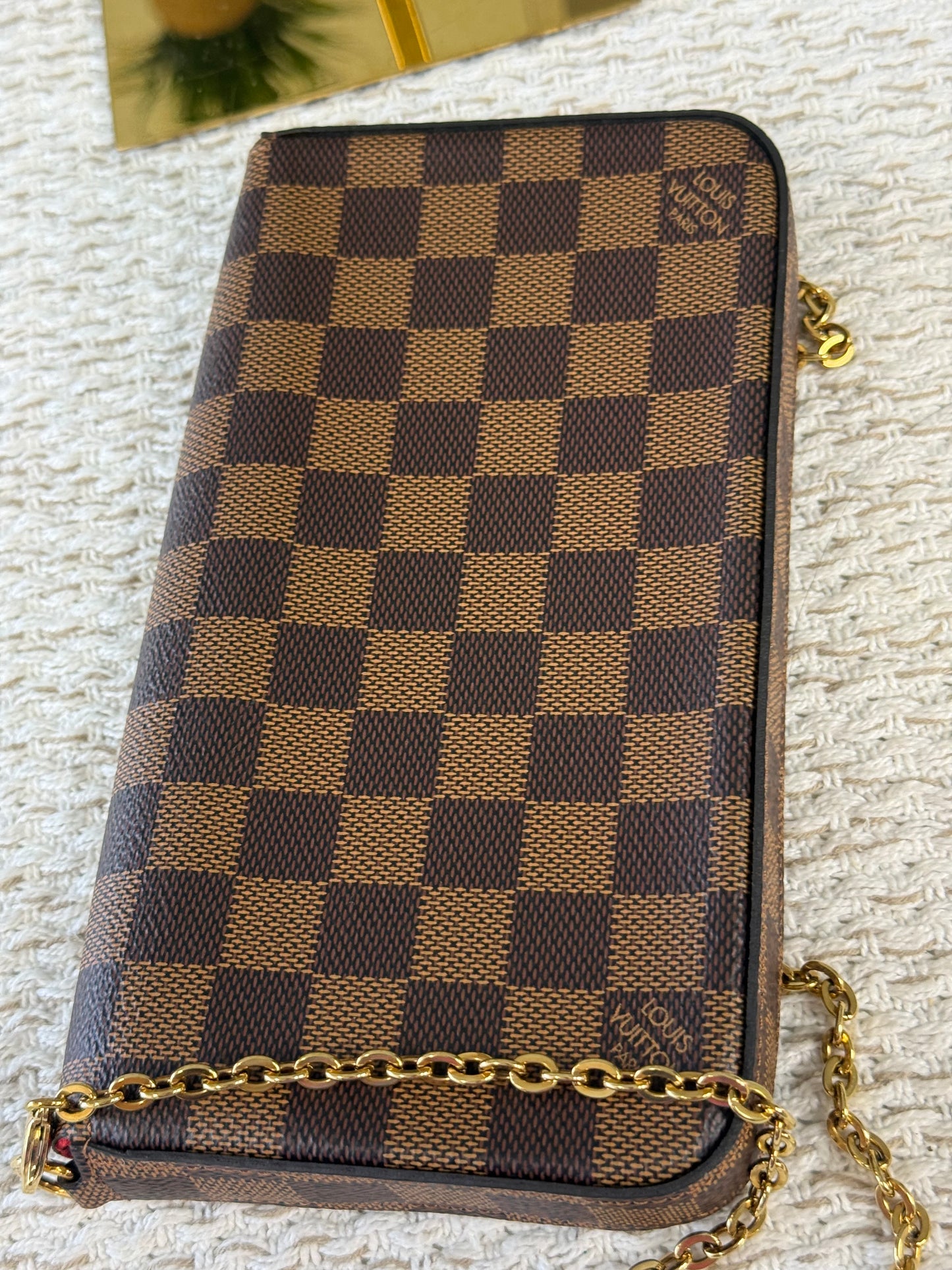 LOUIS VUITTON DAMIER EBENE POCHETTE FELICIE - NO INSERTS