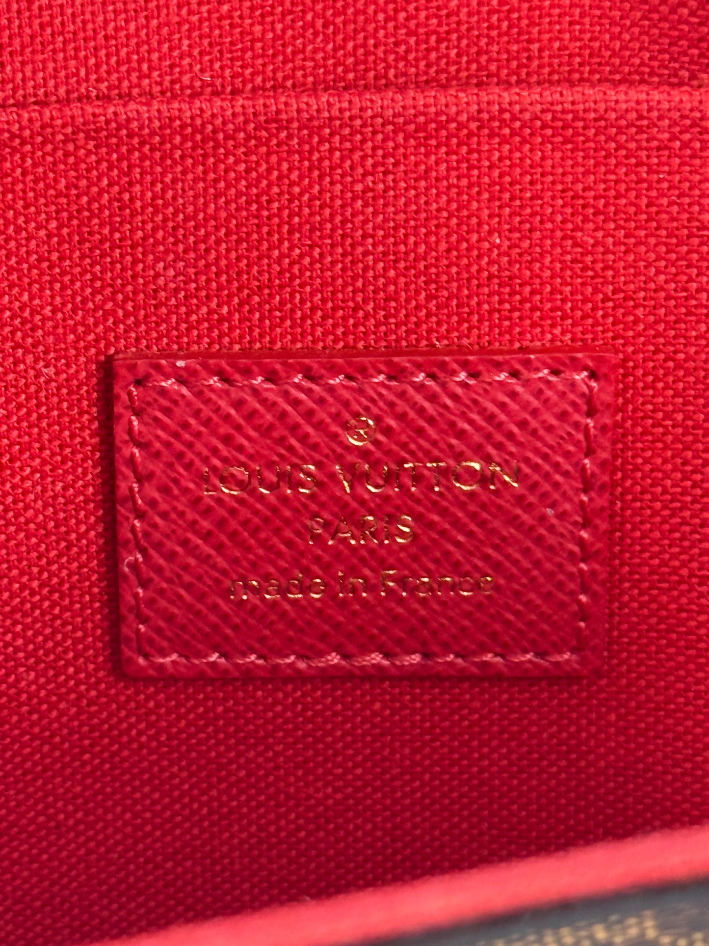 LOUIS VUITTON DAMIER EBENE POCHETTE FELICIE - NO INSERTS