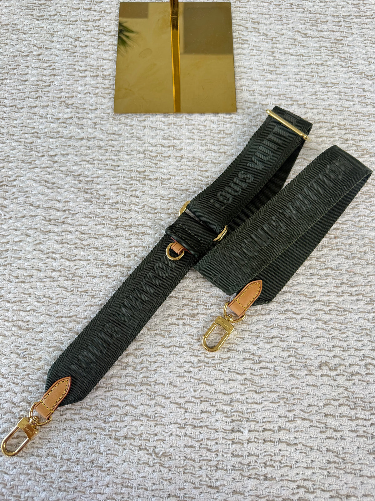 Multi Pochette Bandoulière Guitar Jacquard Strap - Kakhi