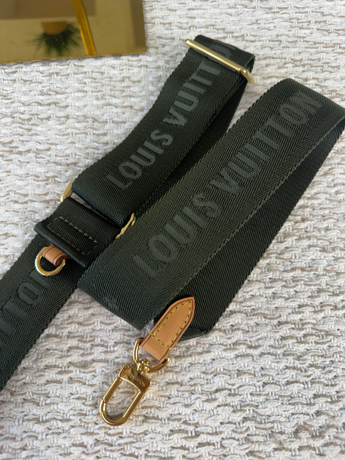 Multi Pochette Bandoulière Guitar Jacquard Strap - Kakhi