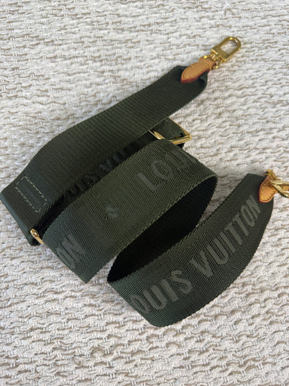 Multi Pochette Bandoulière Guitar Jacquard Strap - Kakhi