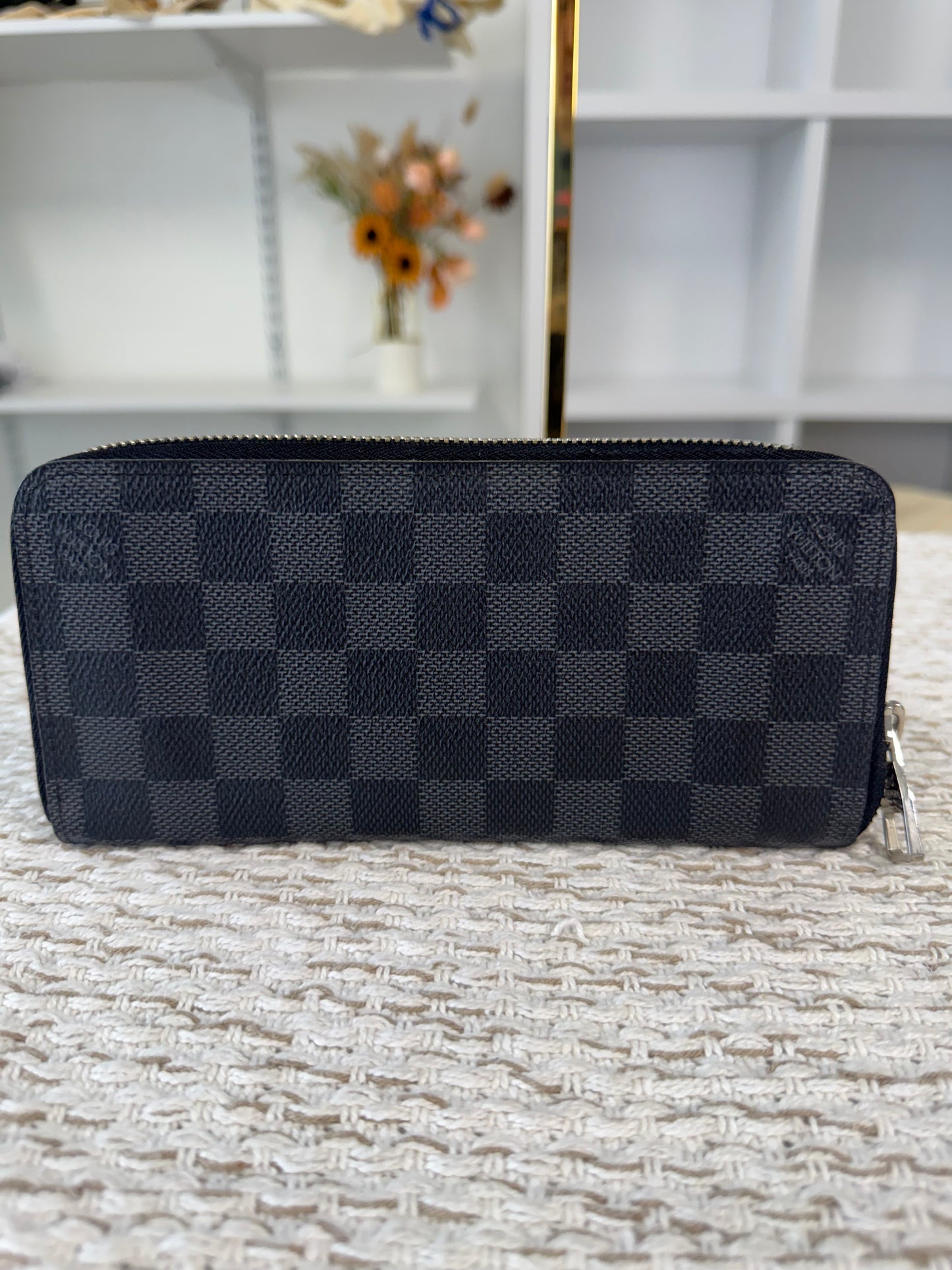 LOUIS VUITTON DAMIER GRAPHITE CANVAS ZIPPY ORGANIZER WALLET