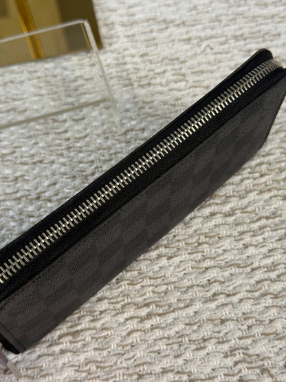 LOUIS VUITTON DAMIER GRAPHITE CANVAS ZIPPY ORGANIZER WALLET