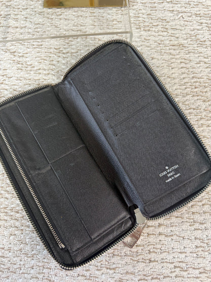LOUIS VUITTON DAMIER GRAPHITE CANVAS ZIPPY ORGANIZER WALLET