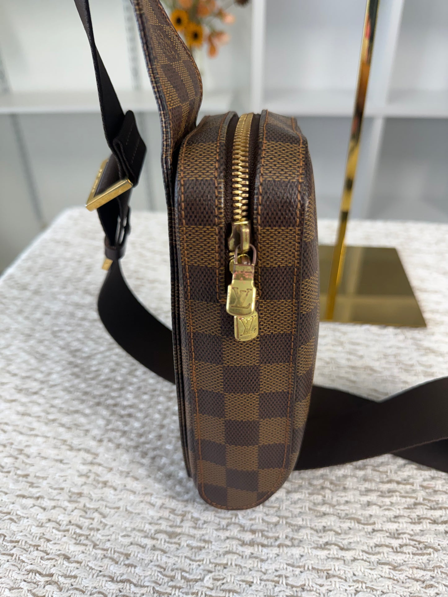 LOUIS VUITTON GERONIMOS BUM BAG CROSSBODY EBENE N51994