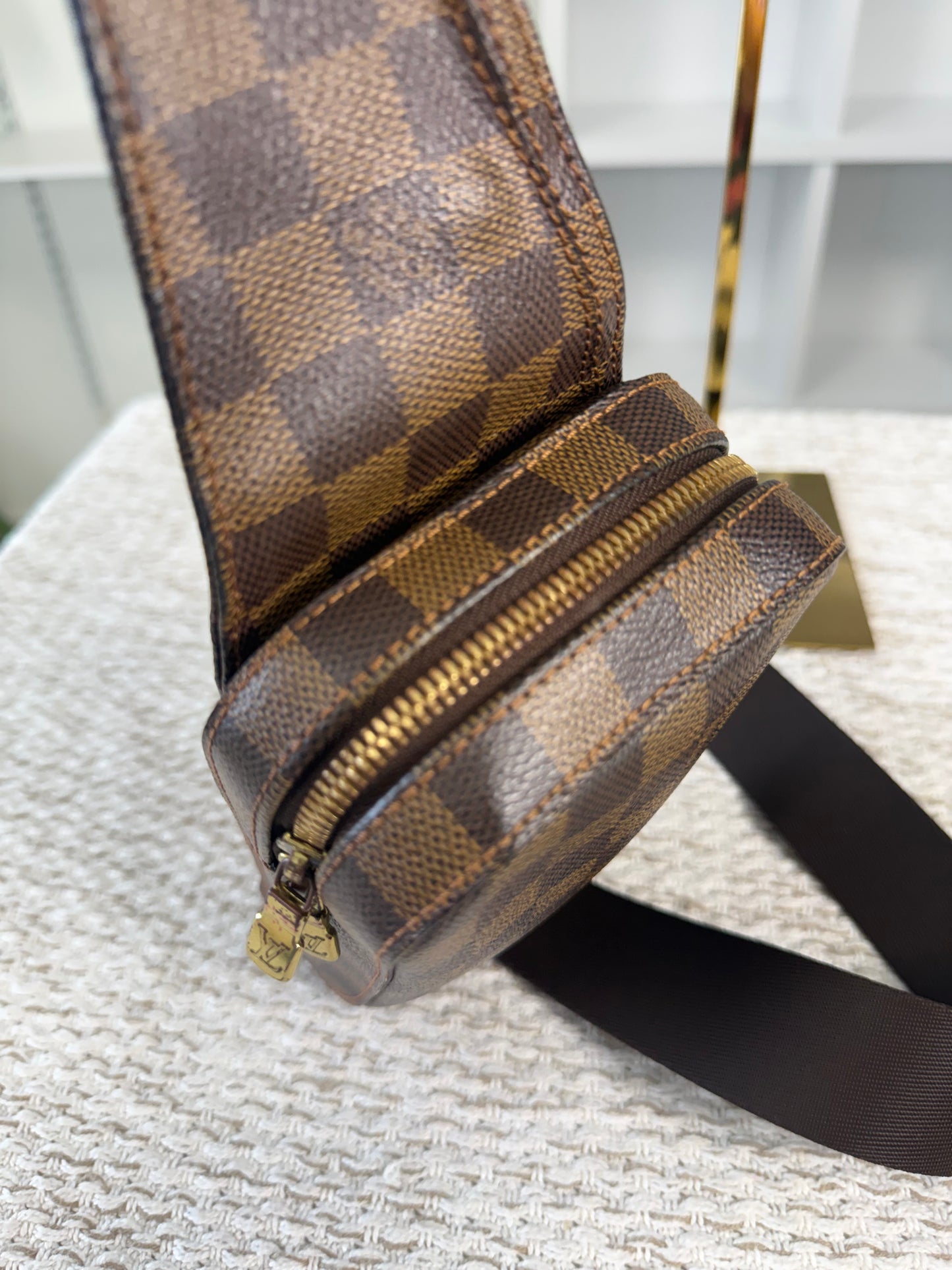 LOUIS VUITTON GERONIMOS BUM BAG CROSSBODY EBENE N51994