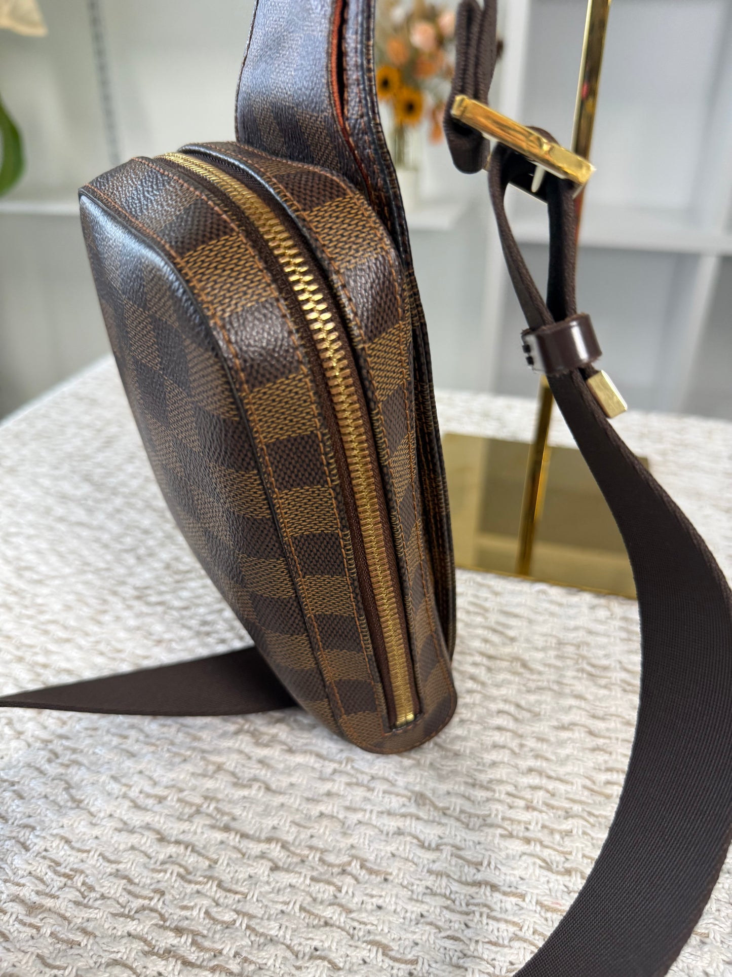 LOUIS VUITTON GERONIMOS BUM BAG CROSSBODY EBENE N51994