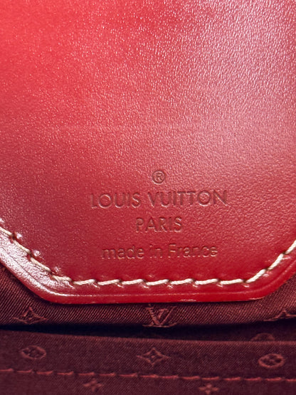 LOUIS VUITTON RED SUHALI LEATHER L’ABSOLU DE VOYAGE BAG