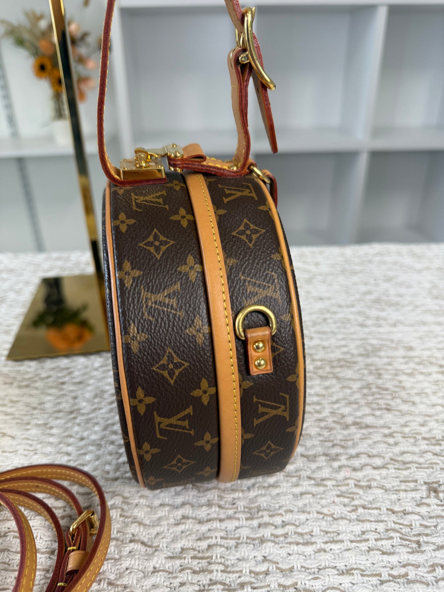 LOUIS VUITTON MONOGRAM CANVAS PETITE BOÎTE CHAPEAU BAG
