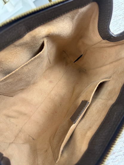 GUCCI GG SUPREME MONOGRAM WEB SMALL OPHIDIA TOTE BAG