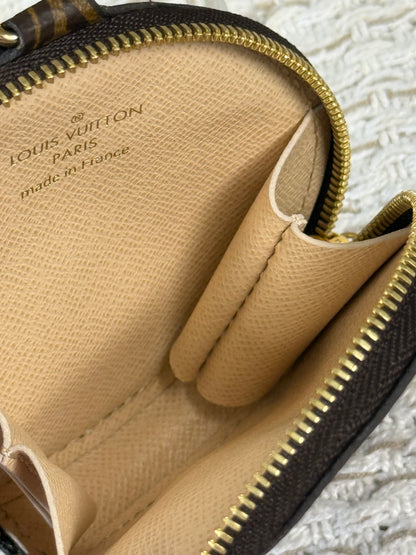 ROUND COIN PURSE in MONOGRAM CANVAS