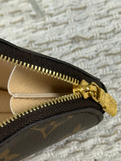 ROUND COIN PURSE in MONOGRAM CANVAS