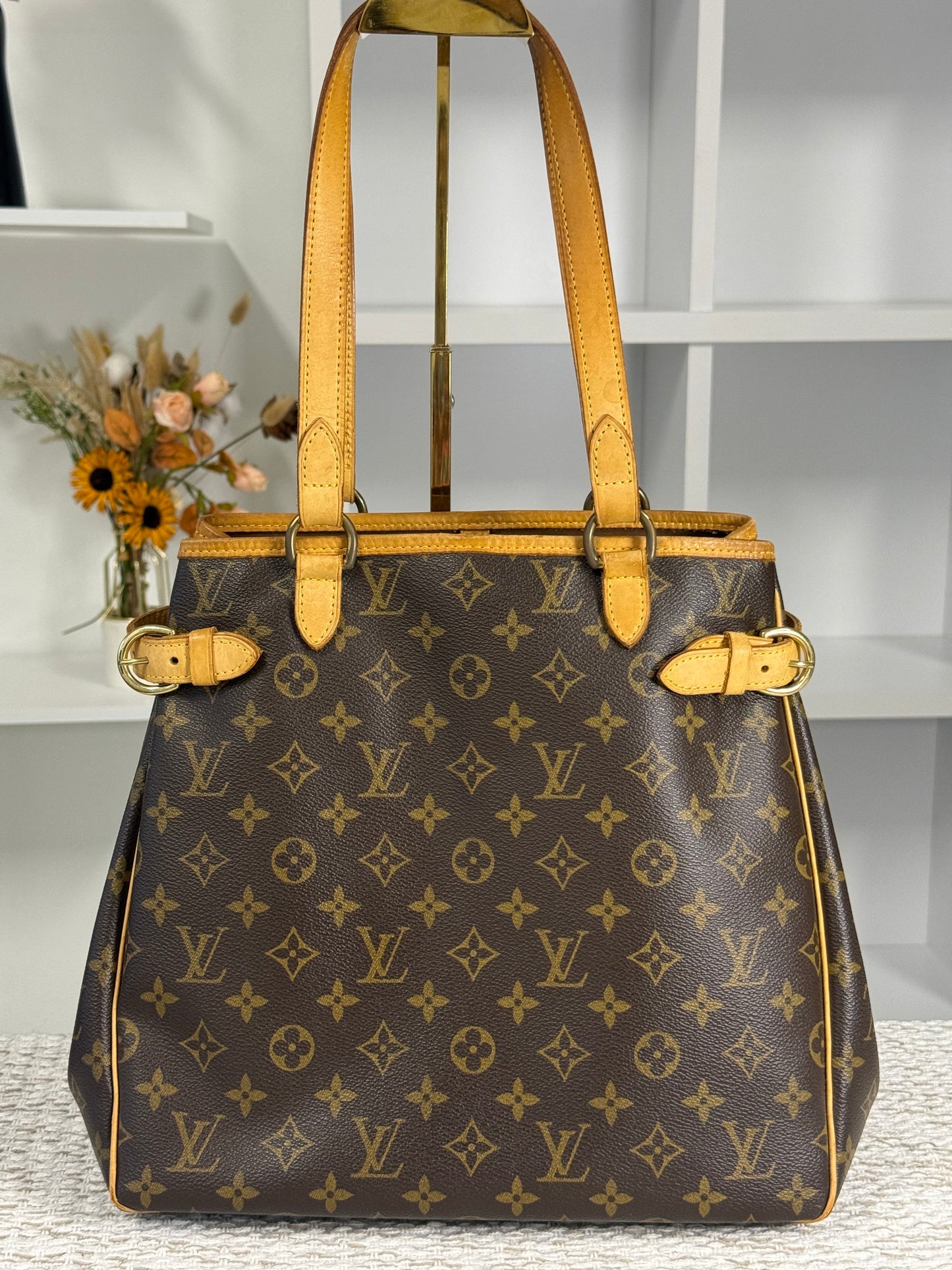 LOUIS VUITTON MONOGRAM CANVAS BATIGNOLLES VERTICAL BAG
