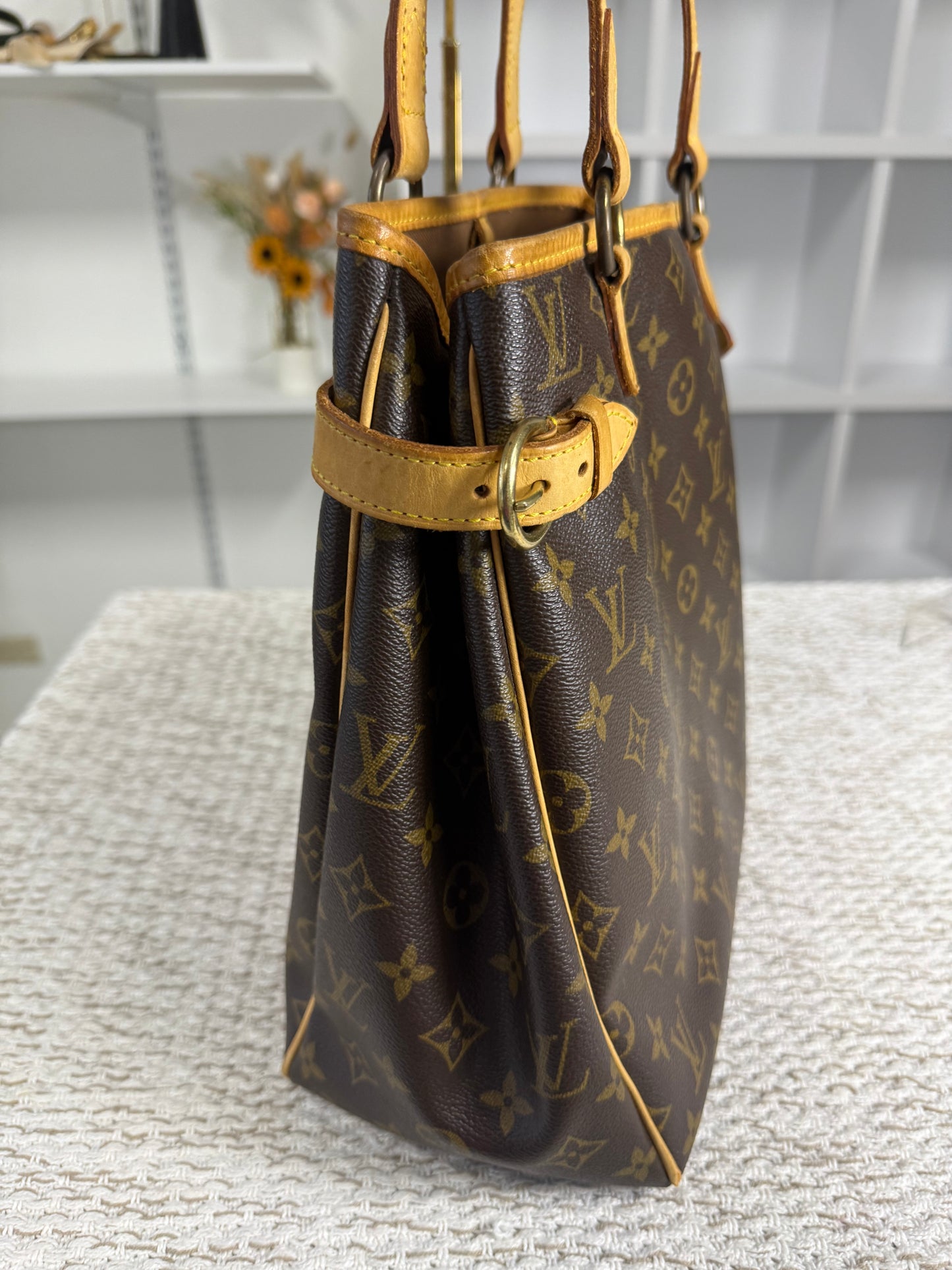 LOUIS VUITTON MONOGRAM CANVAS BATIGNOLLES VERTICAL BAG