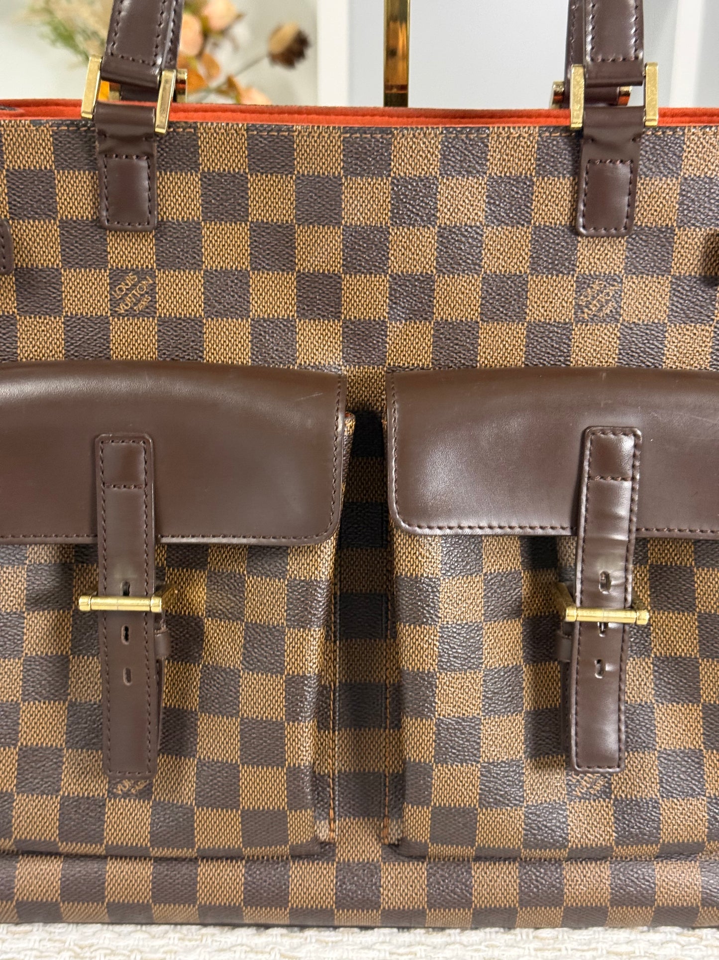 LOUIS VUITTON DAMIER CANVAS UZES TOTE BAG