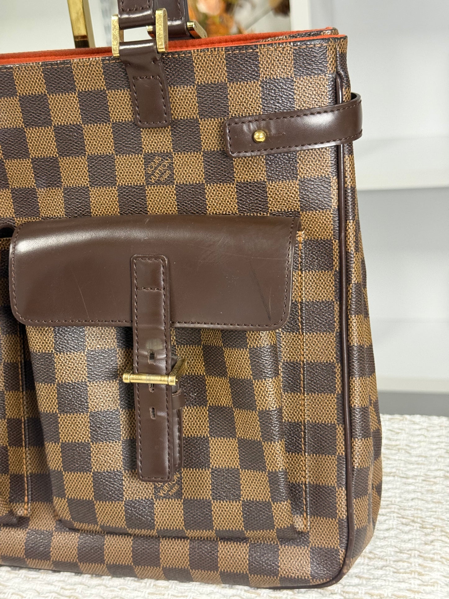 LOUIS VUITTON DAMIER CANVAS UZES TOTE BAG