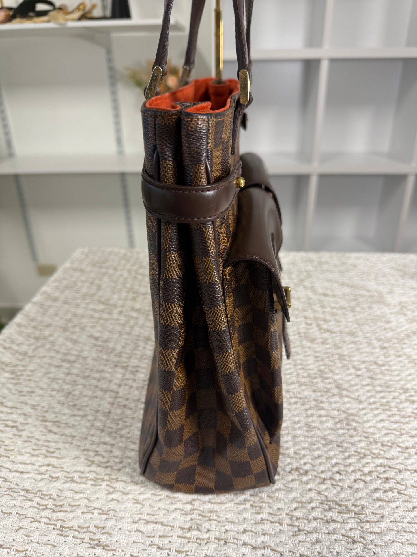 LOUIS VUITTON DAMIER CANVAS UZES TOTE BAG