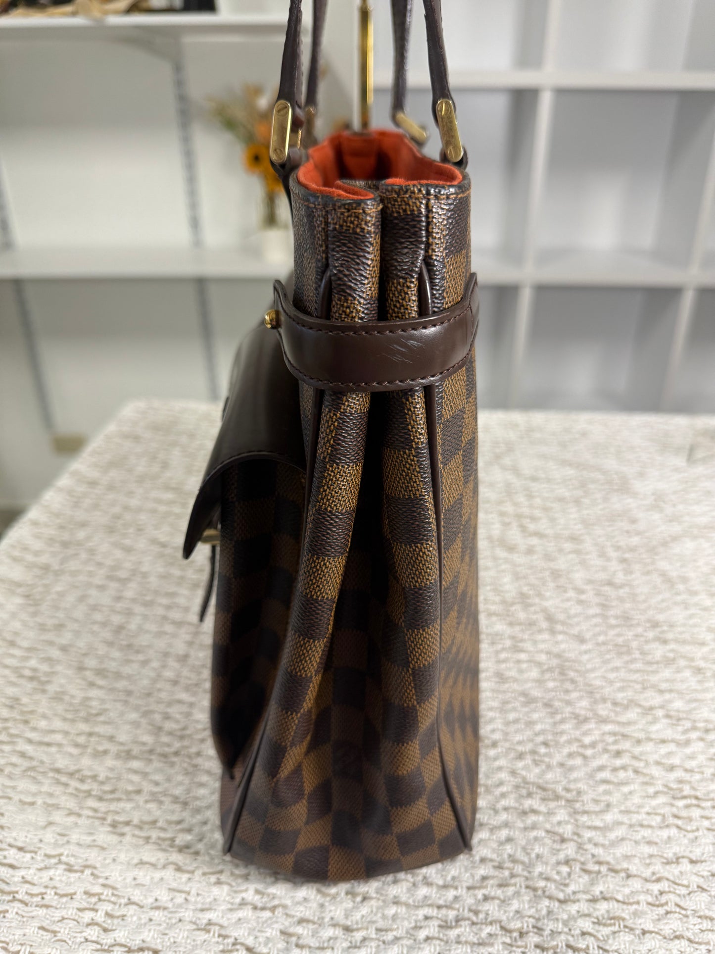 LOUIS VUITTON DAMIER CANVAS UZES TOTE BAG