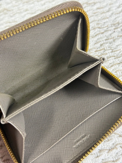 PRADA SAFFIANO METAL LEATHER COMPACT WALLET