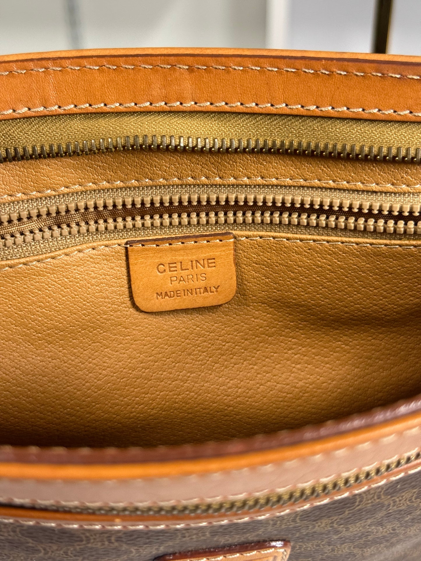 VINTAGE CELINE MACADAM CLUTCH BAG