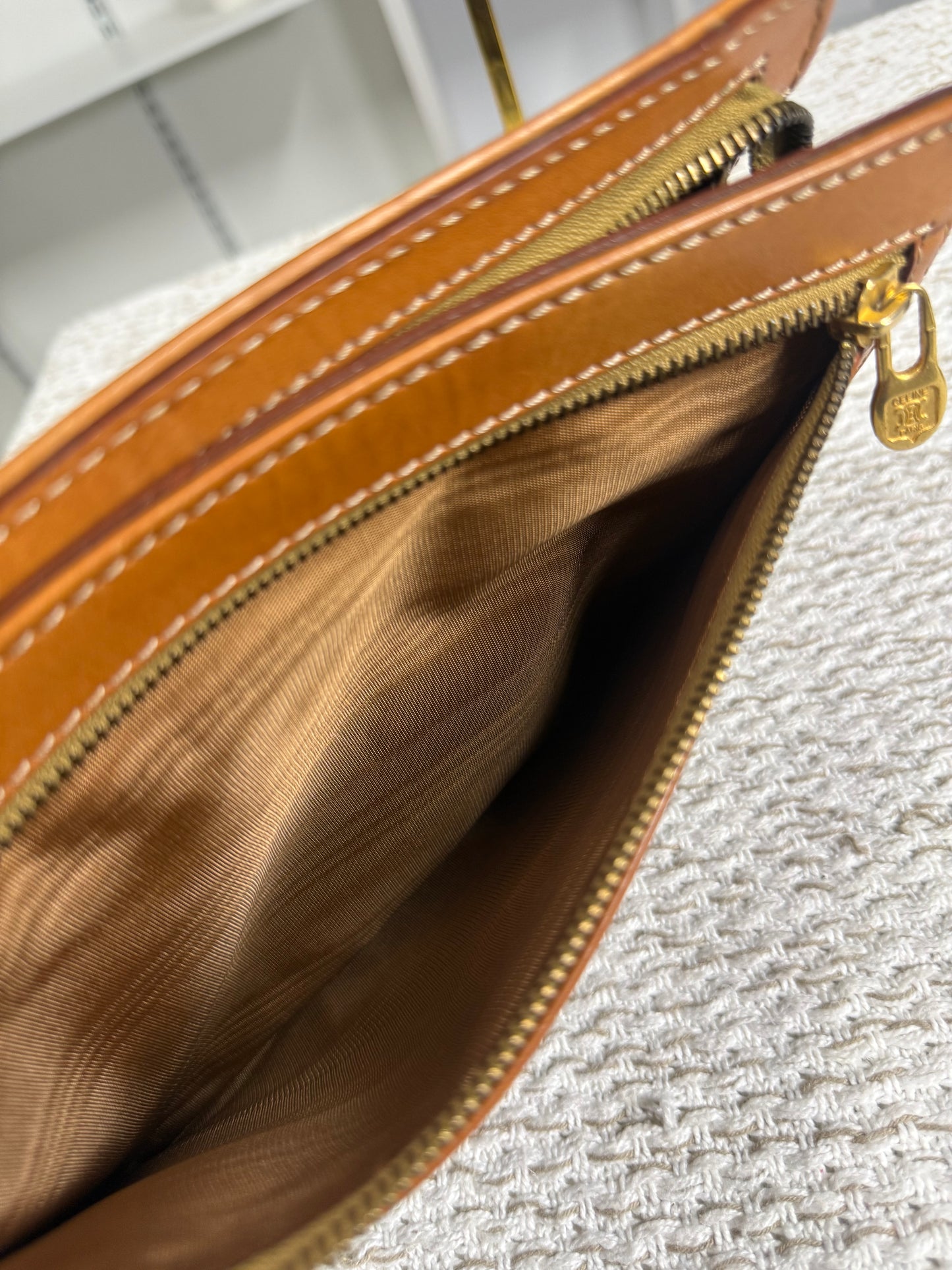 VINTAGE CELINE MACADAM CLUTCH BAG