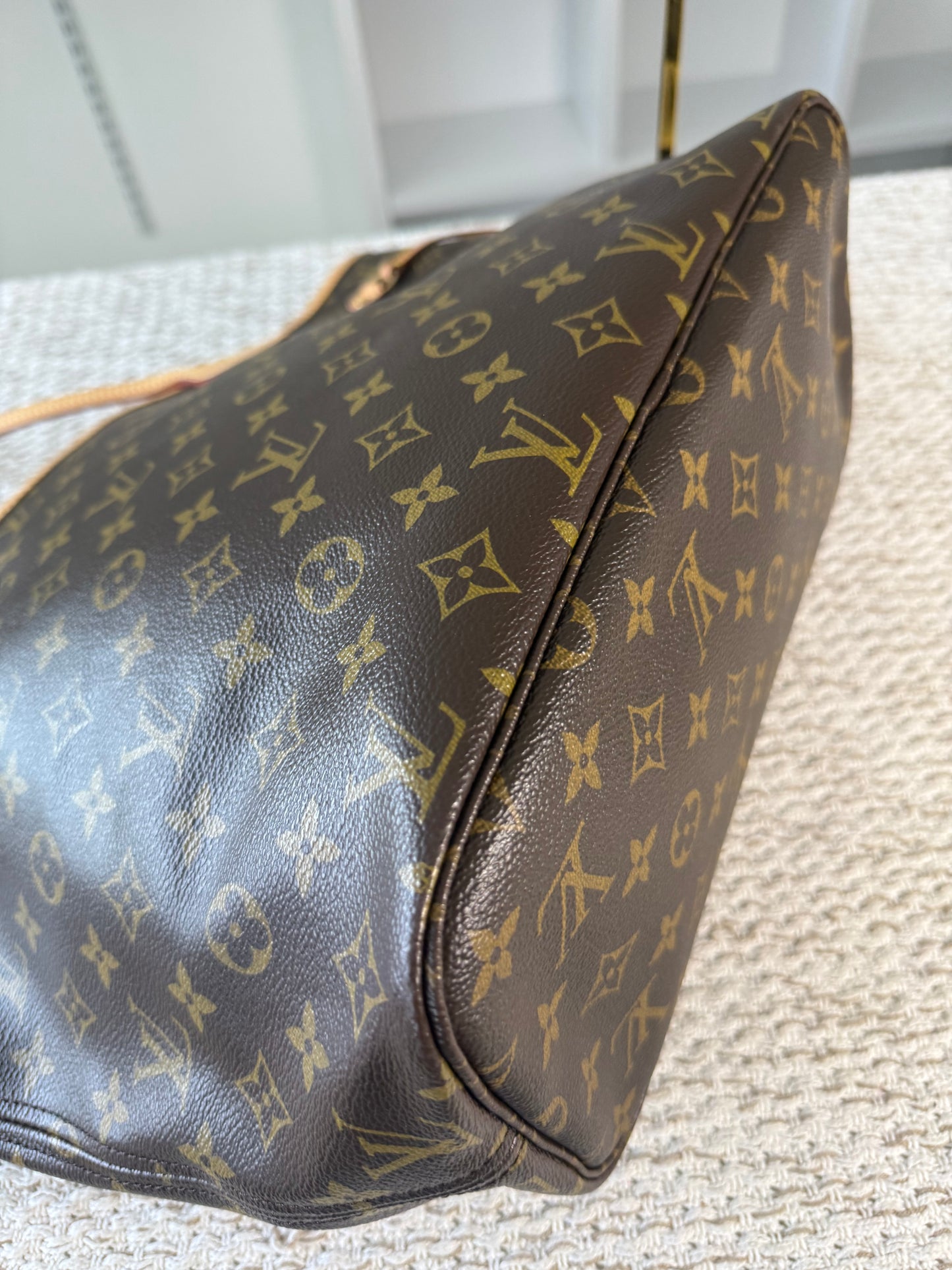 LIMITED EDITION TURQUOISE MONOGRAM V NEVERFULL MM BAG WITH POCHETTE