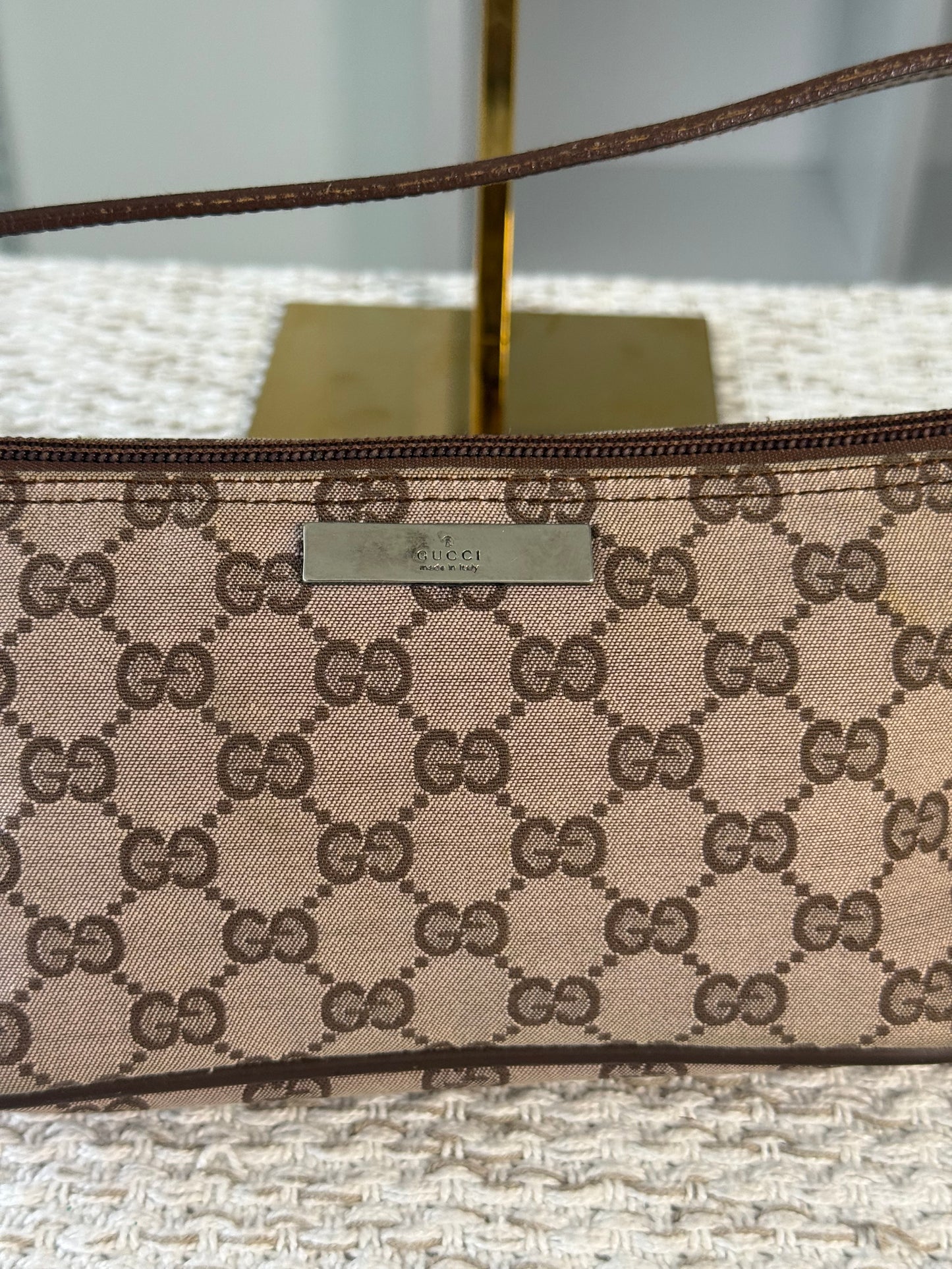 GUCCI GG CANVAS ACCESSORIES POCHETTE BAG