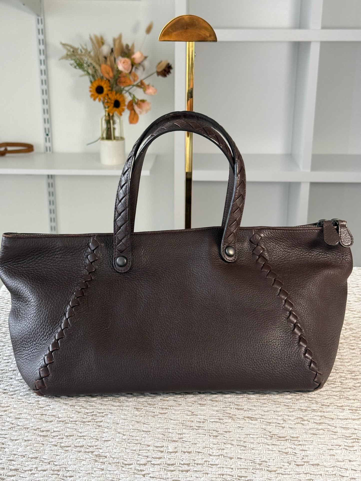 BOTTEGA VENETA LEATHER TOTE