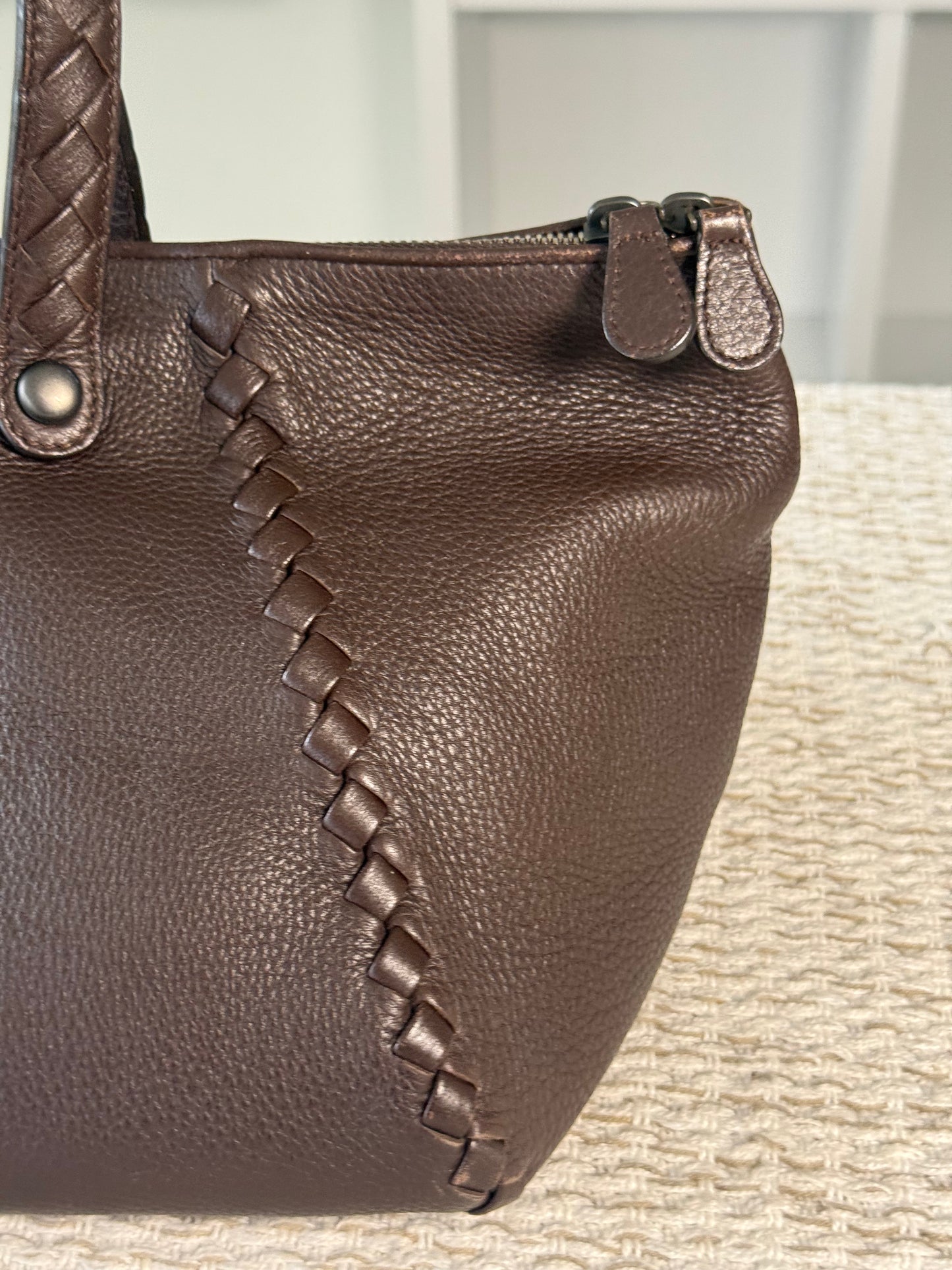 BOTTEGA VENETA LEATHER TOTE