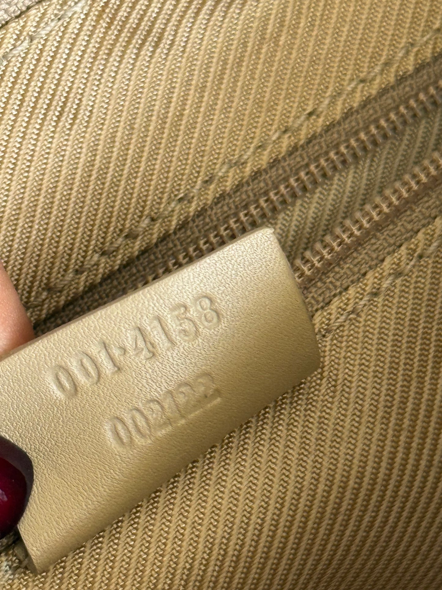 Gucci GG suede and leather hobo bag beige camel