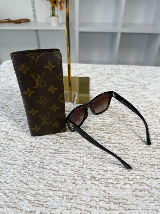 LOUIS VUITTON ETUI LUNETTE SUNGLASSES CASE in Monogram