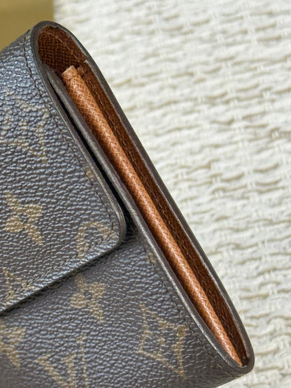 LOUIS VUITTON SARAH LONG WALLET MONOGRAM CANVAS