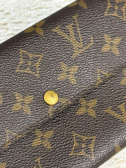 LOUIS VUITTON SARAH LONG WALLET MONOGRAM CANVAS