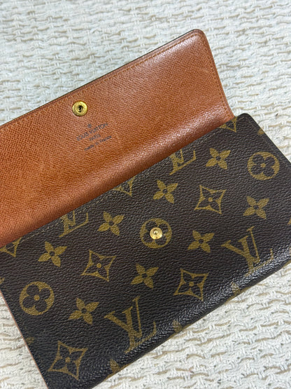 LOUIS VUITTON SARAH LONG WALLET MONOGRAM CANVAS