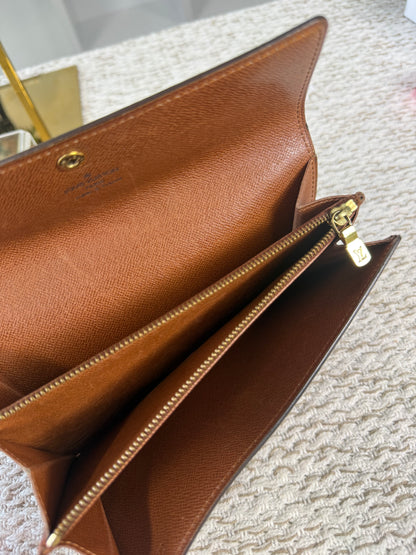 LOUIS VUITTON SARAH LONG WALLET MONOGRAM CANVAS