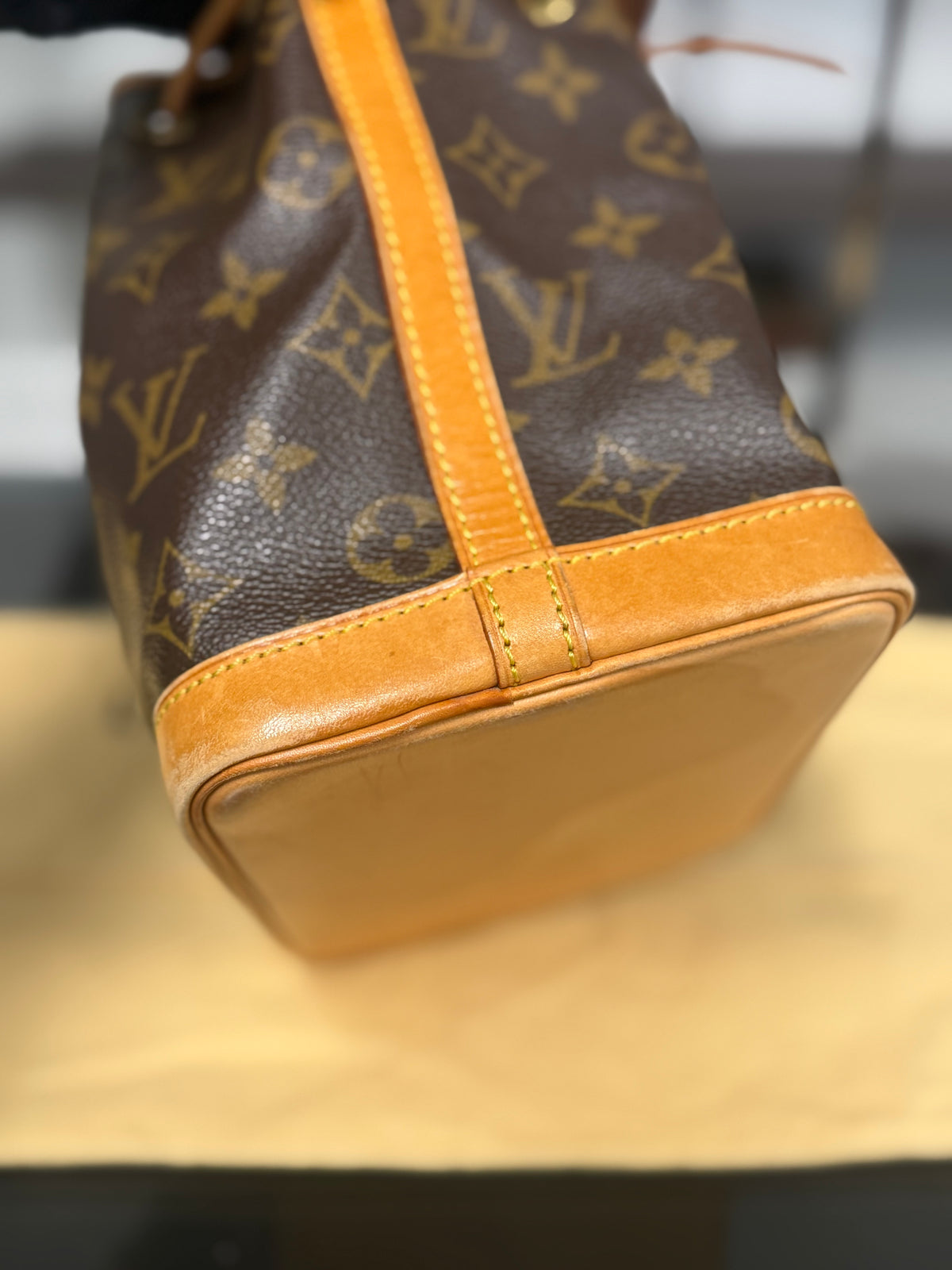 Rare Louis Vuitton Mini Noé Monogram Canvas Bucket Bag M42227