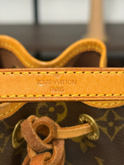 Rare Louis Vuitton Mini Noé Monogram Canvas Bucket Bag M42227