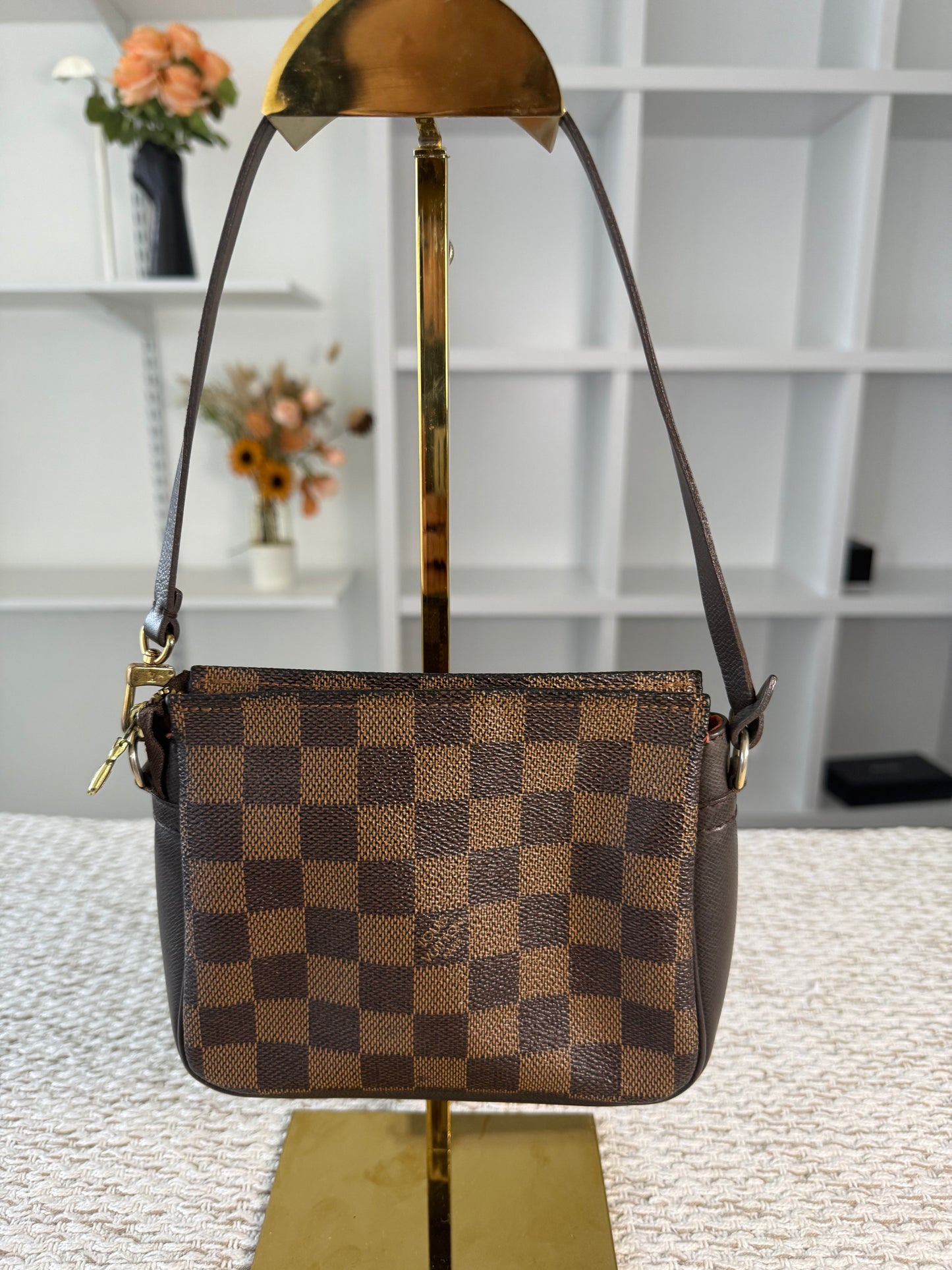 LOUIS VUITTON DAMIER CANVAS TROUSSE ACCESSORIES POCHETTE BAG