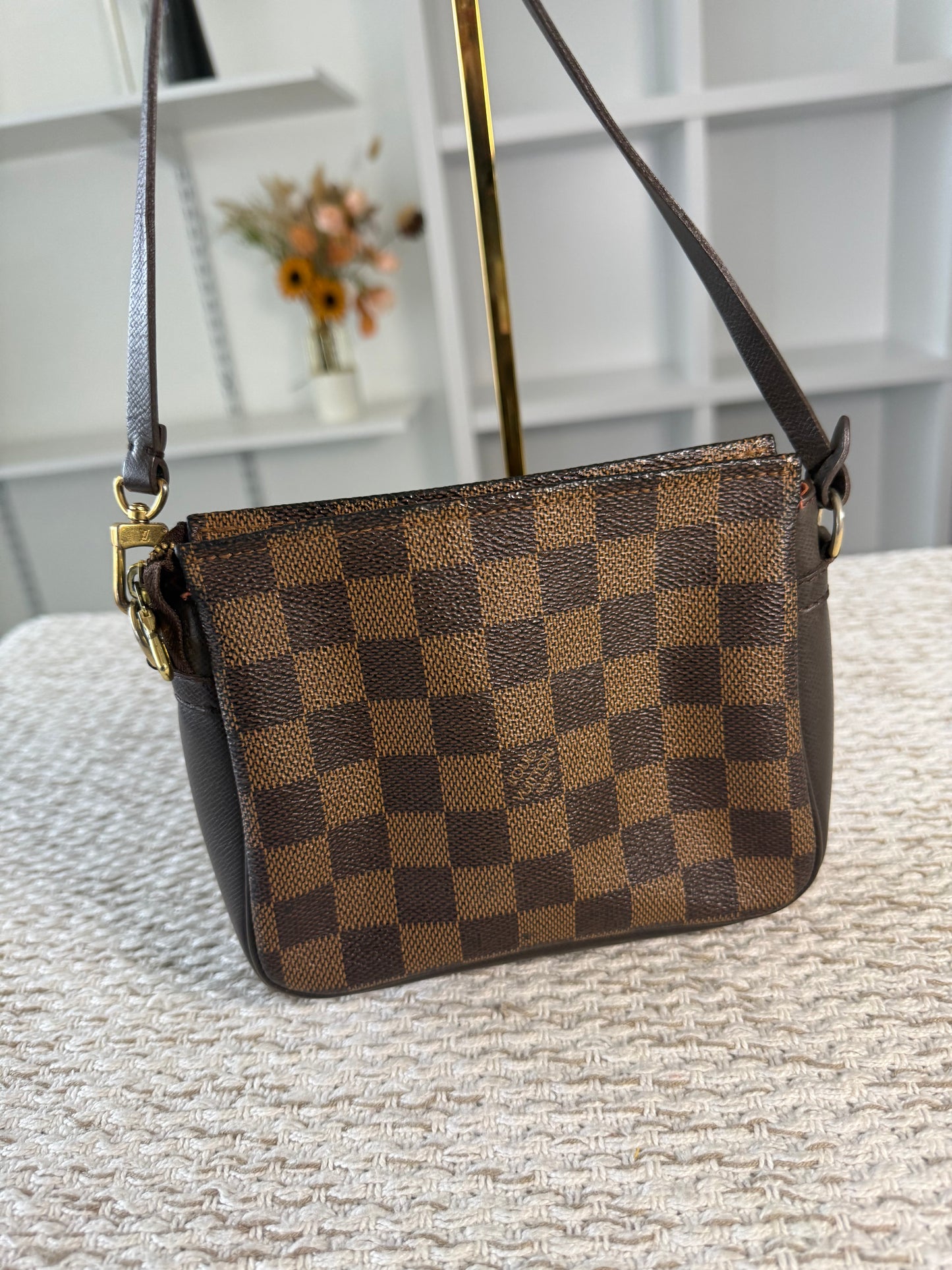 LOUIS VUITTON DAMIER CANVAS TROUSSE ACCESSORIES POCHETTE BAG