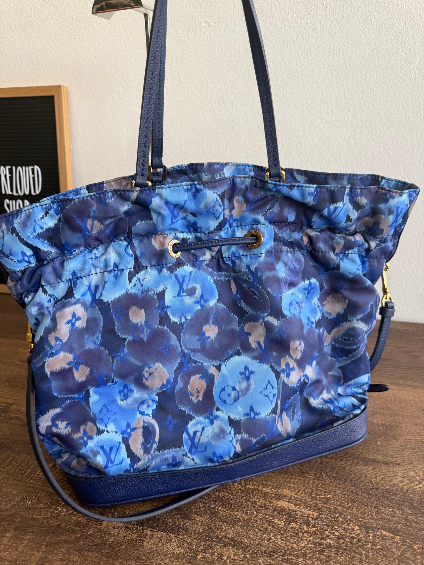 Louis Vuitton Grand Blue Monogram Ikat Noefull MM