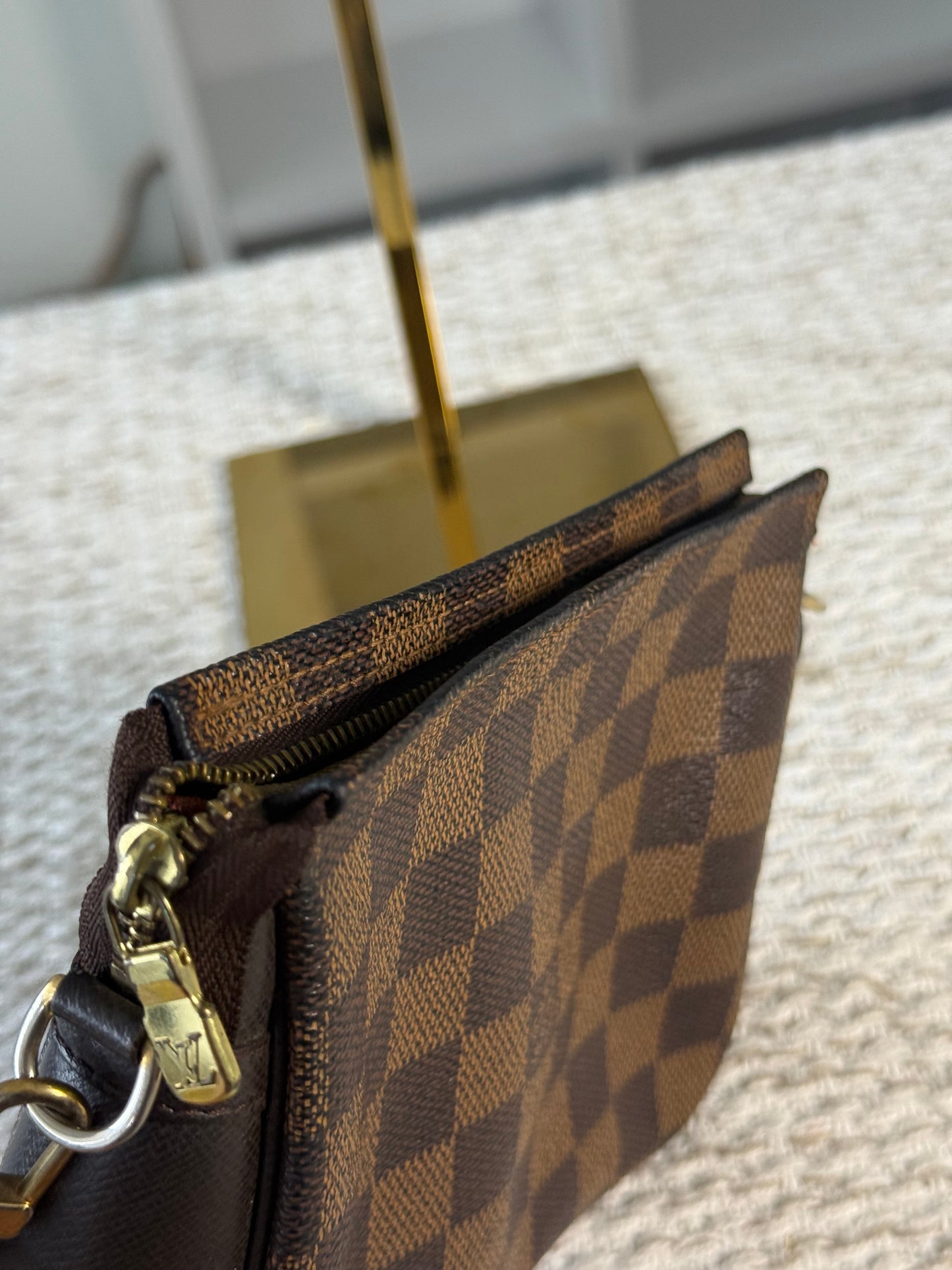 LOUIS VUITTON DAMIER CANVAS TROUSSE ACCESSORIES POCHETTE BAG