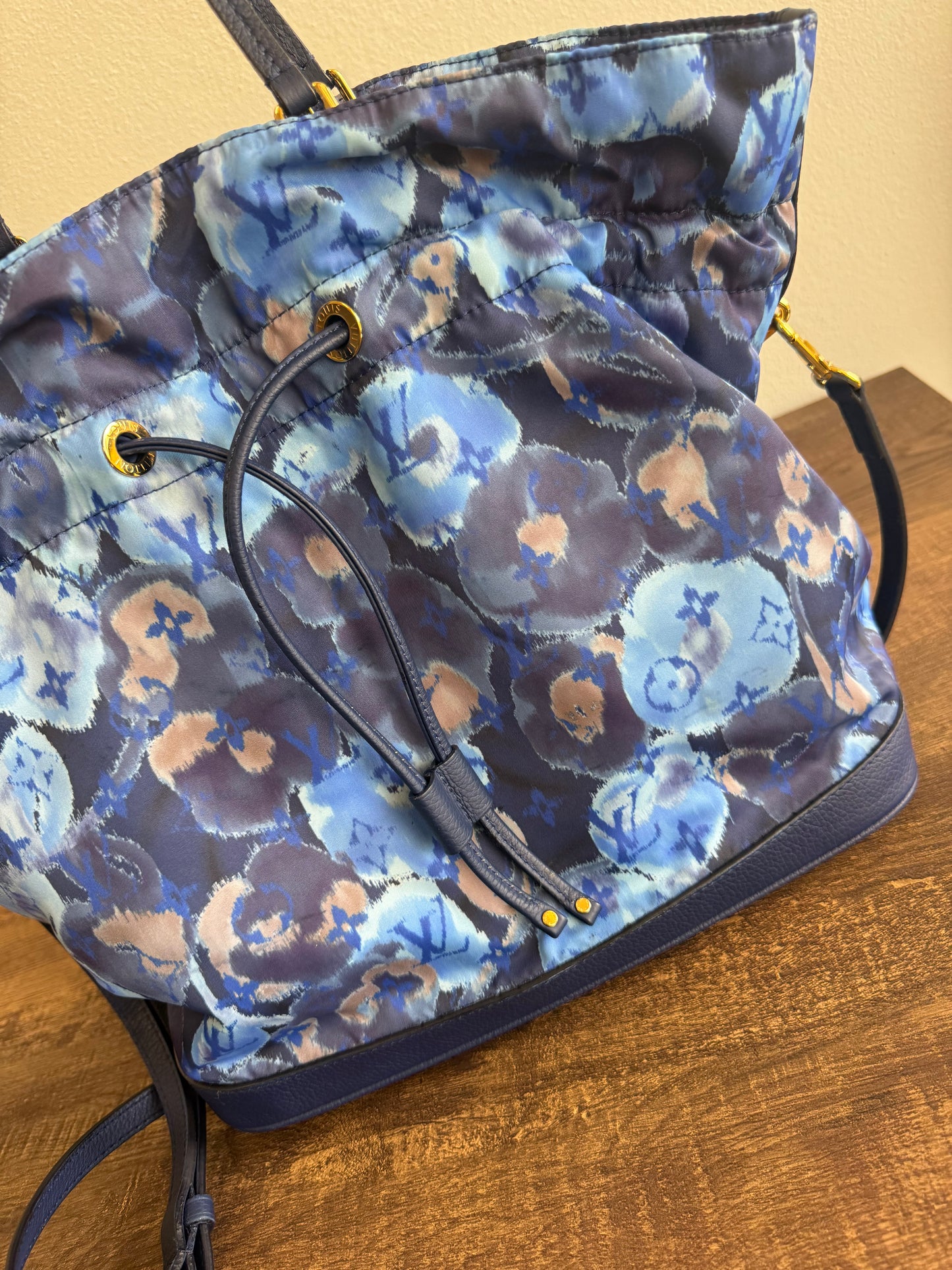 Louis Vuitton Grand Blue Monogram Ikat Noefull MM