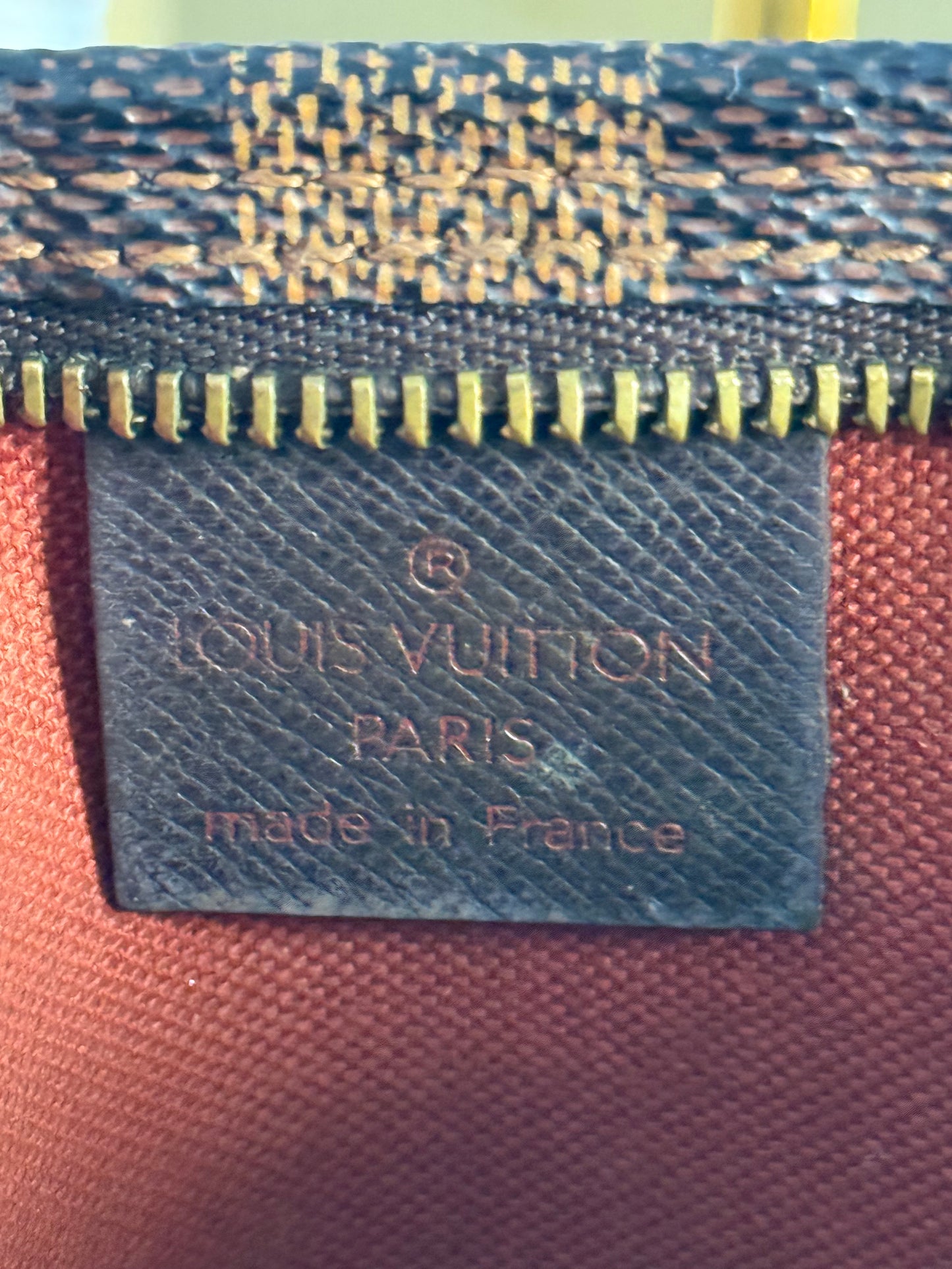 LOUIS VUITTON DAMIER CANVAS TROUSSE ACCESSORIES POCHETTE BAG
