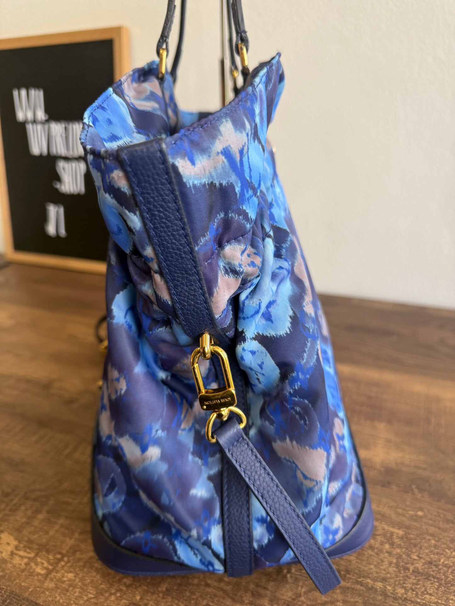 Louis Vuitton Grand Blue Monogram Ikat Noefull MM