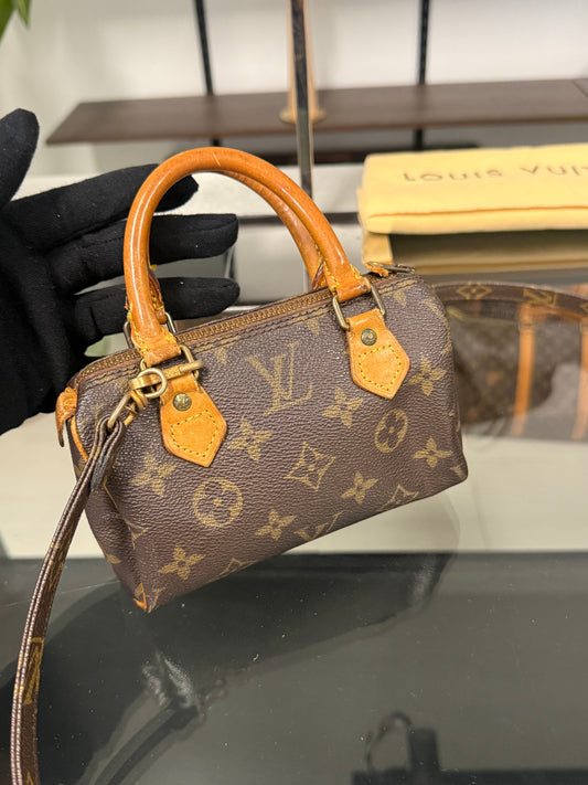 Louis Vuitton Vintage Mini Speedy HL Monogram Canvas Bag M41534